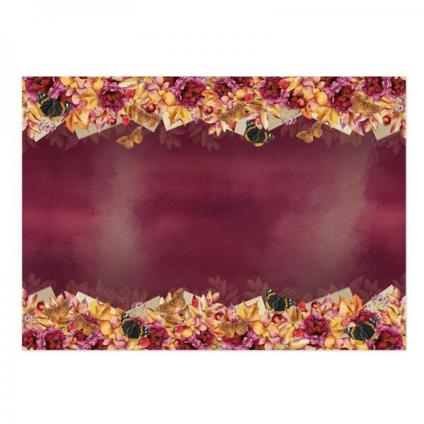 Topper Set Forever Florals Autumn Days - Crimson Bouquets