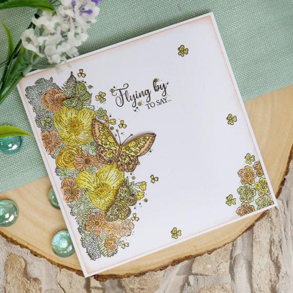 Motivstempel Clear Stamps Butterfly Blooms