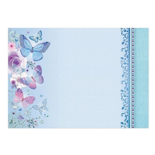 Topper Set Butterfly Blue Flutterbye Wishes