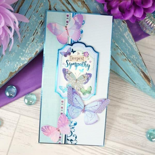 Topper Set Butterfly Blue Flutterbye Wishes