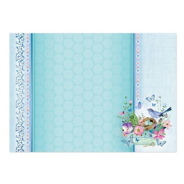 Topper Set Butterfly Blue In the Garden