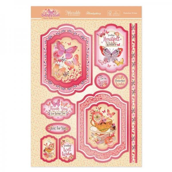 Topper Set Butterfly Blush Flutterbye Wishes