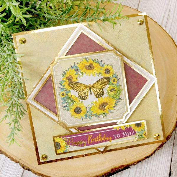 Deluxe Craft Pad Forever Florals Sunflowers