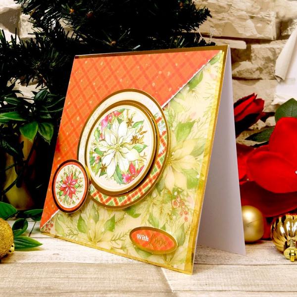 Forever Florals Poinsettia Deluxe Craft Pad