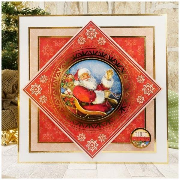 Decoupage Card Kit "Festive Friends" von Hunkydory UK