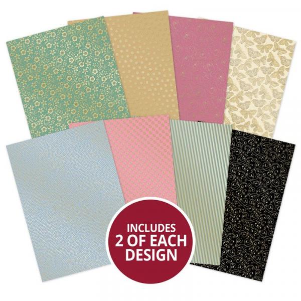 Designpapier Cardstock Floral Elegance DIN A4