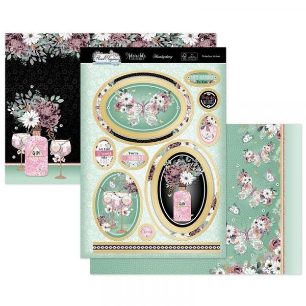 Topper-Set Floral Elegance Flutterbye Wishes