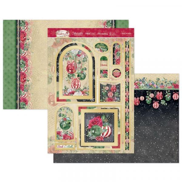 Topper Set Forever Floral Festive Rose Deck the Halls