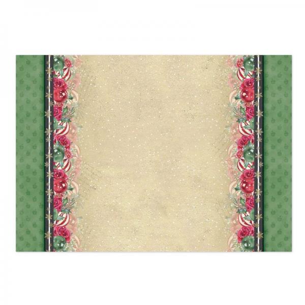 Topper Set Forever Floral Festive Rose Deck the Halls