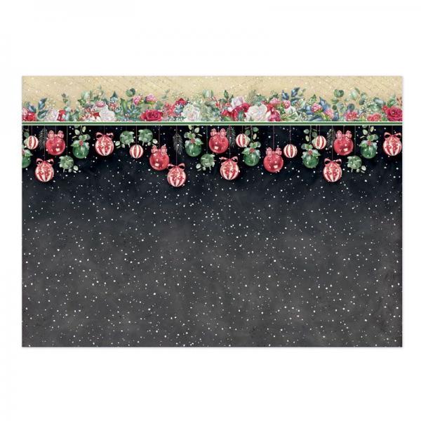 Topper Set Forever Floral Festive Rose Deck the Halls