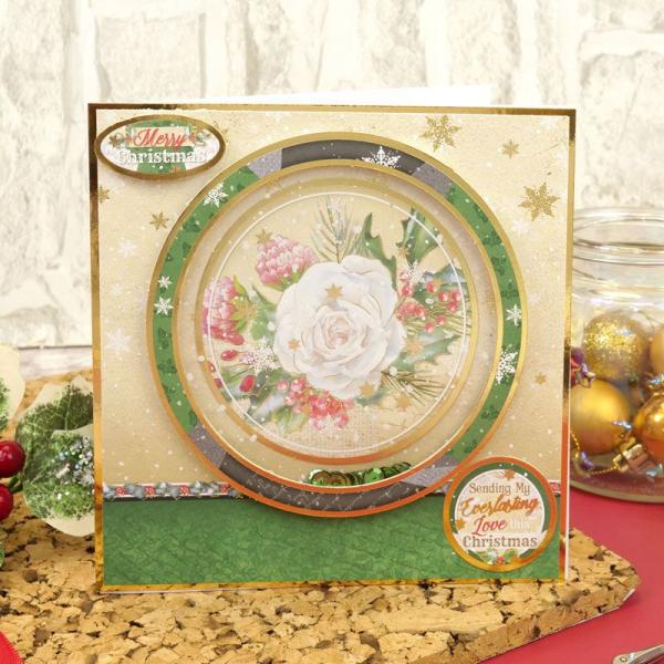 Luxury Card Collection Forever Florals Festive Rose