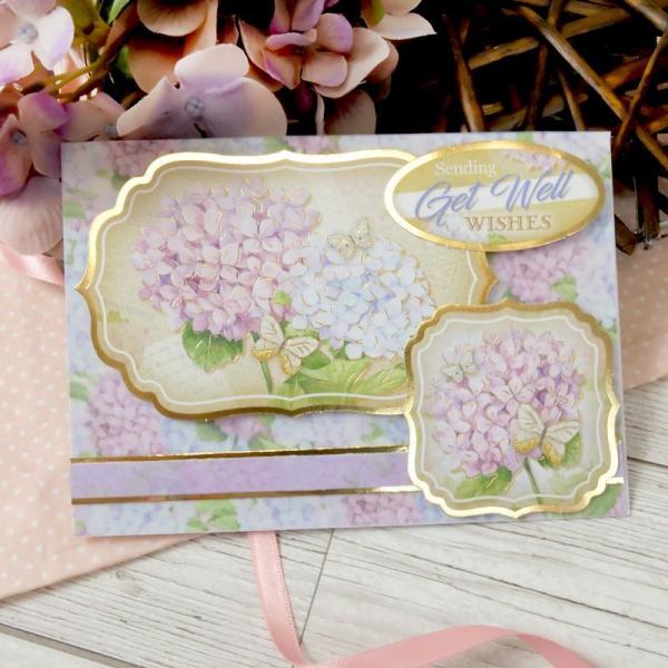 Pergament Forever Florals Hydrangea Parchment DIN A4