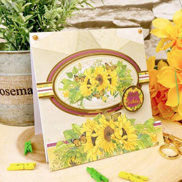 Luxury Card Collection Forever Florals Sunflower