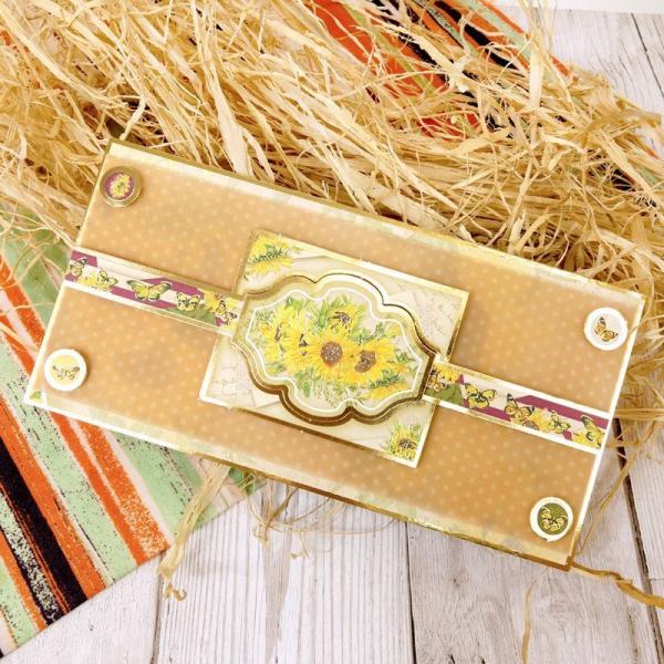 Pergament Forever Florals Sunflower Parchment DIN A4