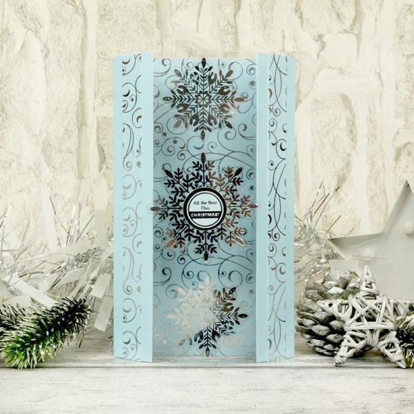 Let it Snow Luxury Foiled Cardstock DIN A4