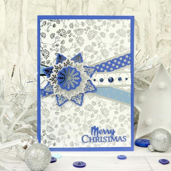 Let it Snow Luxury Foiled Cardstock DIN A4