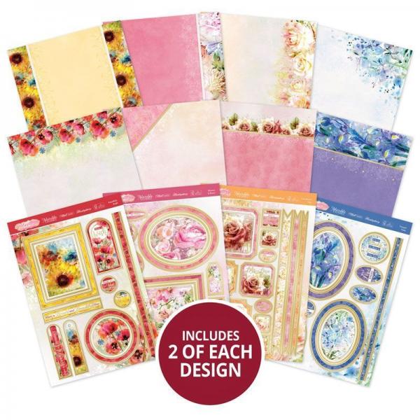 Luxury Card Collection Paintdrop Florals