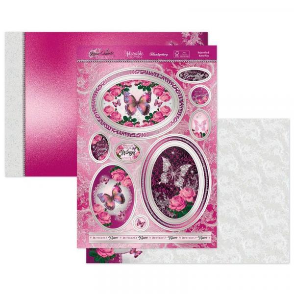 Topper-Set Bejewelled Butterflies Rose Quartz Dreams