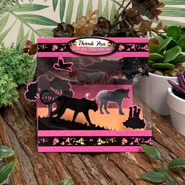 Twilight Safari Acetate Easel Card Staffeleikarten