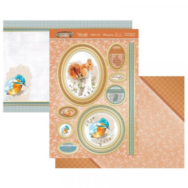 Topper Set Woodland Wildlife Red Squirrel & Kingfisher