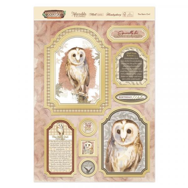 Topper Set Woodland Wildlife The Barn Owl