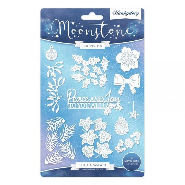 Moonstone Cutting Dies Festive Rose Build-A-Wreath