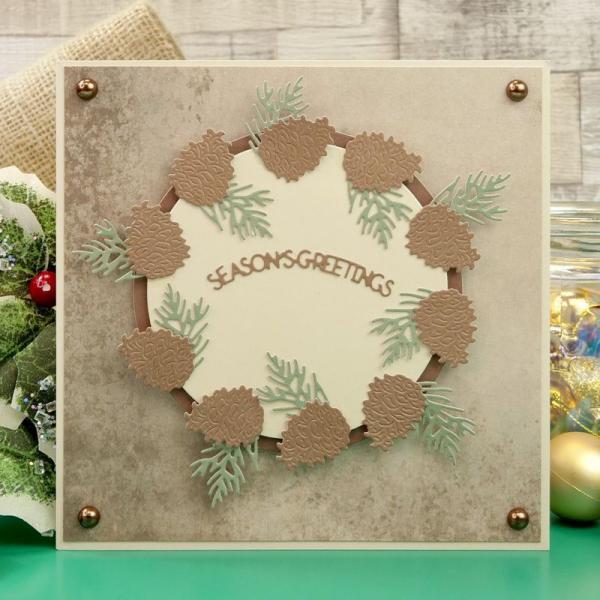 Moonstone Cutting Dies Festive Rose Build-A-Wreath