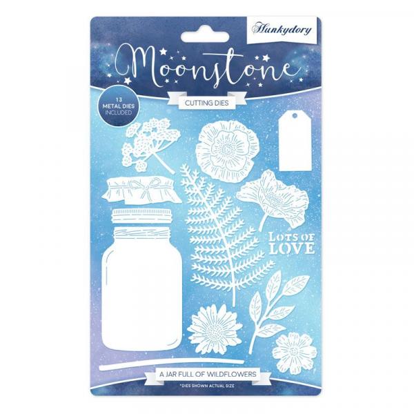 Moonstone Cutting Dies Rustic Lace A Jar Full Of Wildflowers