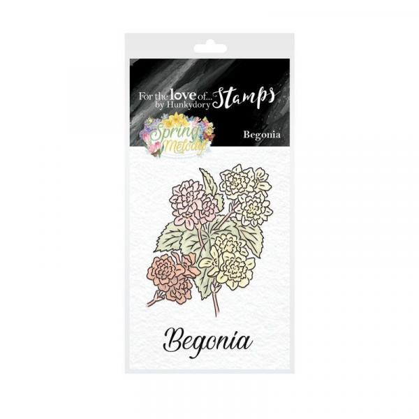 Stempelset Clear Stamps Spring Melody Begonia