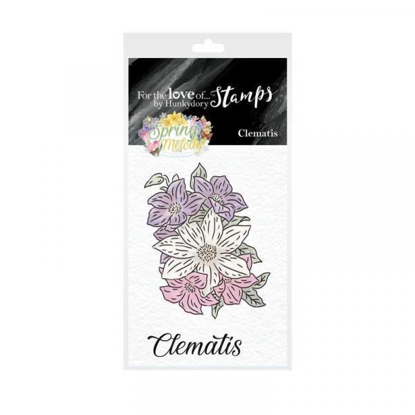 Stempelset Clear Stamps Spring Melody Clematis