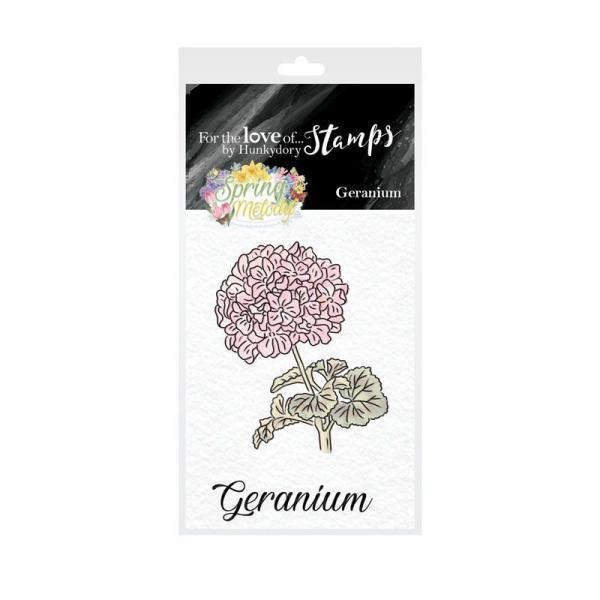 Stempelset Clear Stamps Spring Melody Geranium