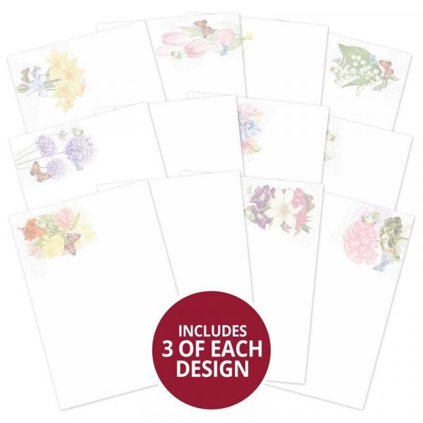 Card Inserts Forever Florals Spring Melody DIN A4