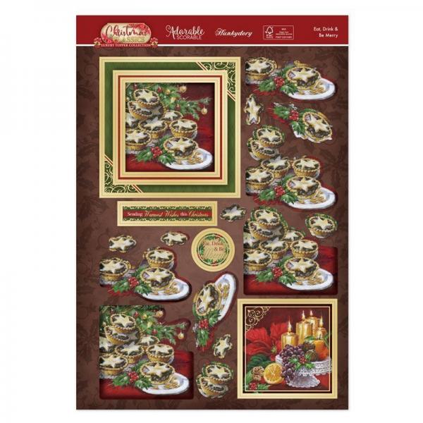 Topper-Set Christmas Classics Eat, Drink & Be Merry