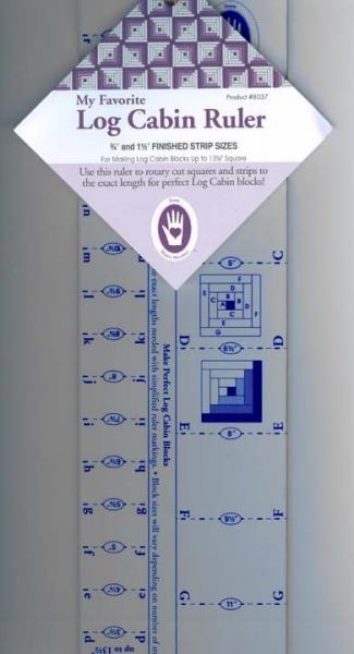 Log Cabin Ruler MITTEL 8037