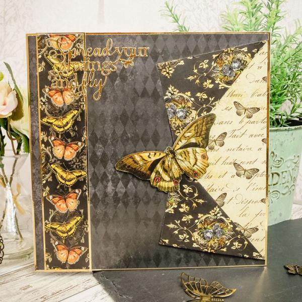 Designpapier Butterfly Royale & Delightful Diamonds